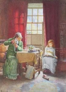 The Ornithologist And His Apprentice by Henry Reynolds Steer