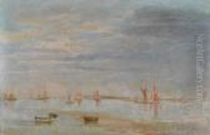 Sailing Boats At Harwich by Philip Wilson Steer