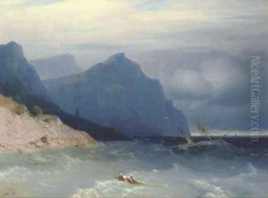 The sinking ship by Ivan Konstantinovich Aivazovsky