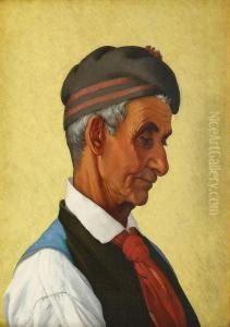Zugravul (autoportret Italienizant) by Mihai Stefanescu