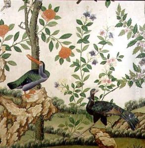 Bird Wallpaper, c.1840 (1) by Anonymous Artist