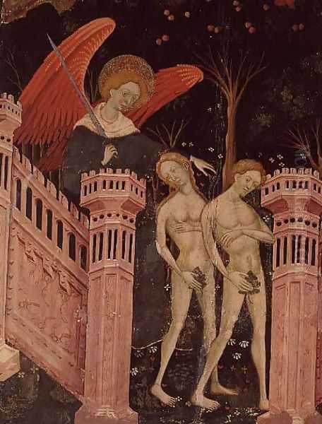 Adam and Eve banished from Paradise (14th century) - view 1