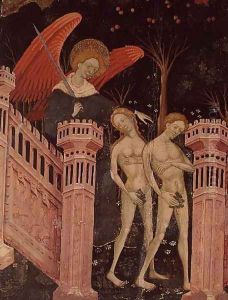 Adam and Eve banished from Paradise (14th century) by Anonymous Artist
