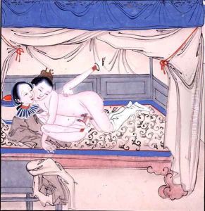 Couple in a Bed by Anonymous Artist