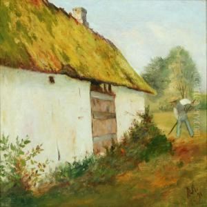 Farm Exterior by Povl Steffensen