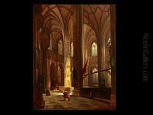 Die Lorenzkirche In Nurnberg by Franz Stegmann
