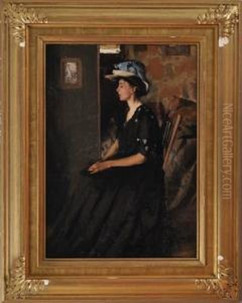 The Blue Ribboned Hat - view 1