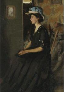 The Blue-ribboned Hat by Caroline Stehlin