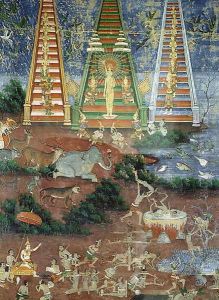 Buddha Descending from the Heaven of Thirty Three Gods by Anonymous Artist