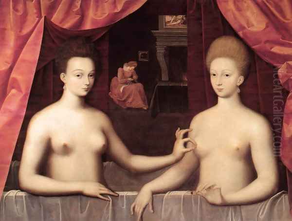 Gabrielle d'Estrees and one of her Sister c. 1595 - view 1