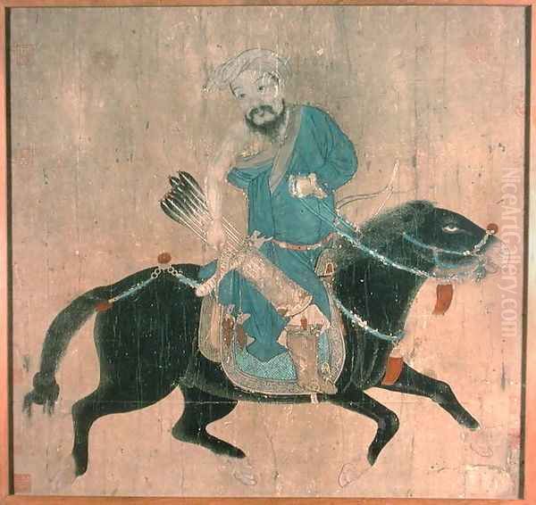 Mongol archer on horseback, from seals of the Emperor Ch'ien Lung and others, 15th-16th century - view 1