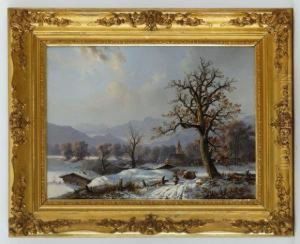 Paysage De Neige by Anton Victor Alex. Steinbach