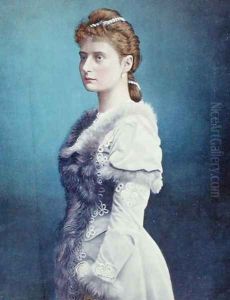 Portrait of Tsarina Alexandra Feodorovna 1872-1918 c.1898 by Anonymous Artist