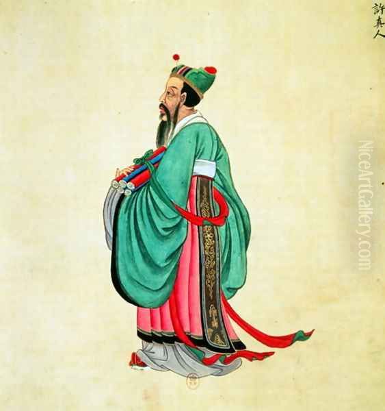 Portrait of Confucius (c.551-479 BC) - view 1
