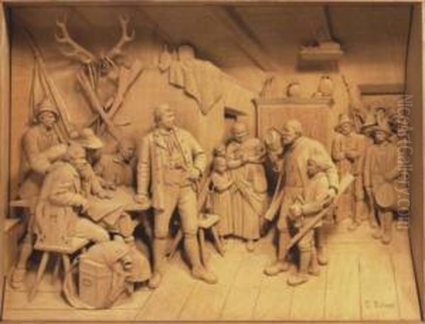 Tyrolean Interior Scene - view 1