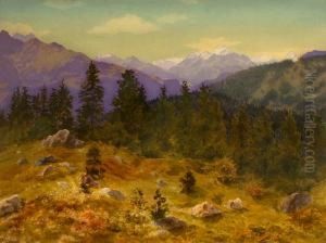 Auf Runcahohe Bei Flims by Leonhard Steiner
