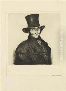 Mann Mit Zylinder by Hugo Steiner-Prag