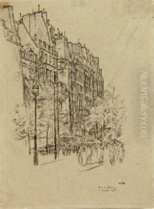"rue De Rivoli" by Hugo Steiner-Prag