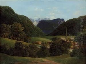Dorf Im Salzkammergut by Wilhelm Steinfeld