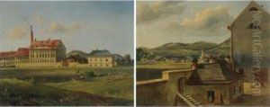 Zwei Landschaftsansichten by Wilhelm Steinfeld