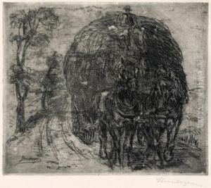 Bauer Auf Heuwagen by Heinrich Steinhagen