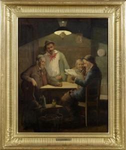 Four Men In A Hostelry by Adolphe Charles Ed. Steinheil
