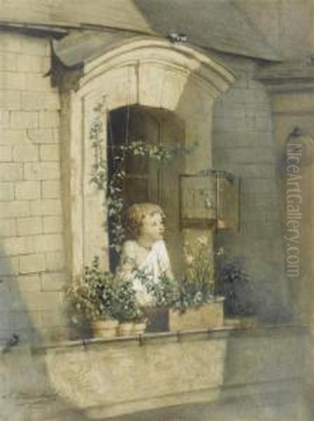 A Child At A Window - view 1