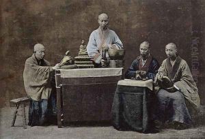 A group of Chinese bonzes