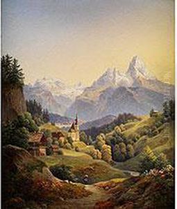 Maria Gern Bei Berchtesgaden by Ludwig Steinmetz