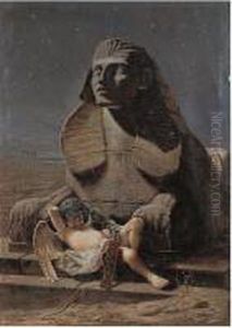 Cupid Asleep Beneath The Sphynx by Eugene Steinsberg