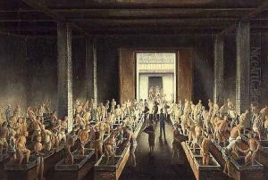 Filling tea chests; and tea manufacture in the first process, c.1820 (2) by Anonymous Artist