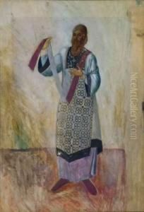 Projet De Costume Pour L'opera Pskovitianka De Nikolairimsky-korsakov