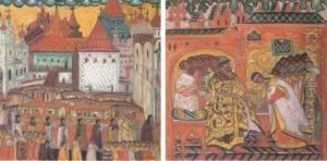 The Wedding Procession by Dmitrii Semenovich Stelletskii