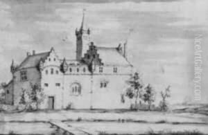 Eine Burganlage by Jacobus Stellingwerf