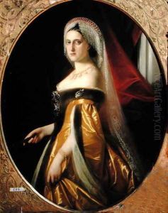 Portrait of Grand Duchess Maria Nikolaevna 1819-76 President of the St. Petersburg Art Academy