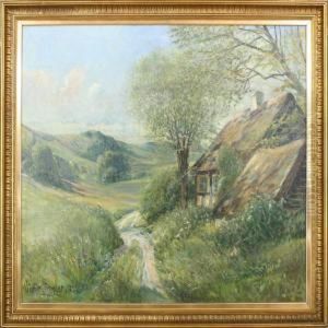Landscape With Cottage by Viggo Stender
