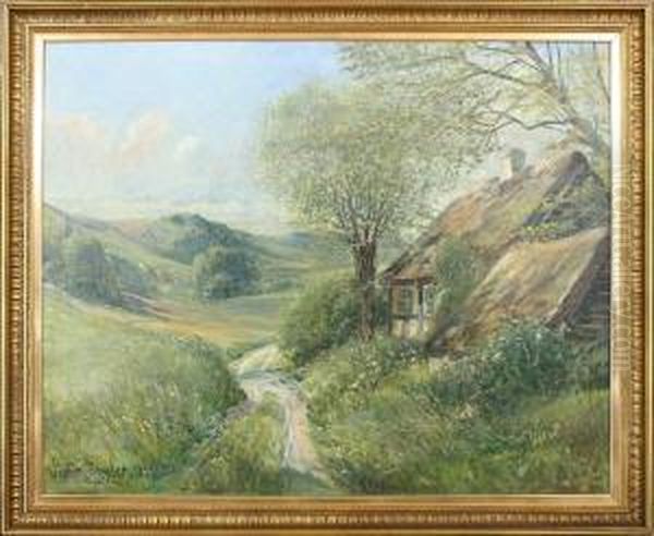 Idyllically Landscape With Cottage - view 1