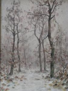 Paysage De Neige by Alphonse Stengelin