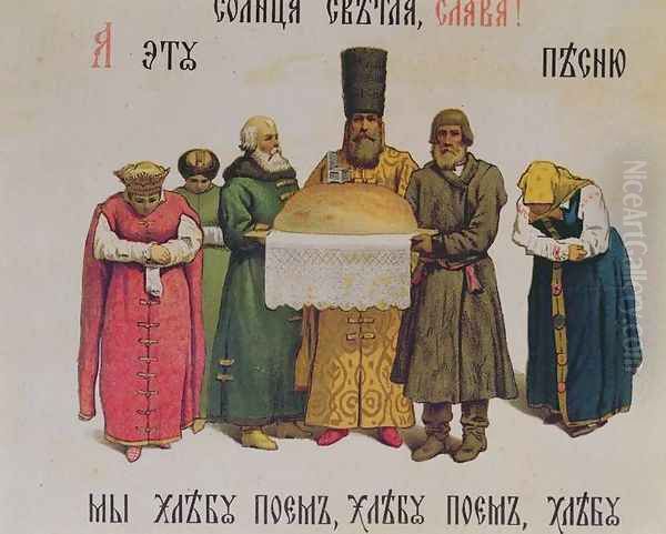 Blessing the bread and salt, late 19th century - view 1