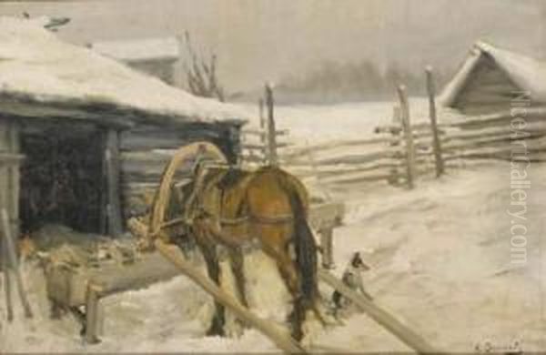 Cheval Attele - view 1