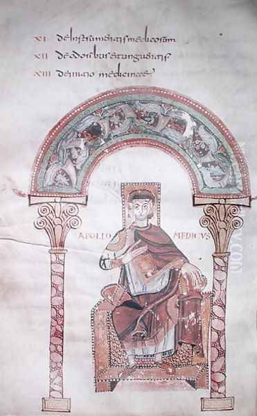 Apollo Medicus, from 'Etymologiae' by Isidore de Seville (560-636) - view 1
