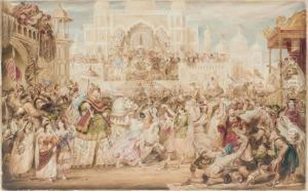 An Indian Triumphal Procession - view 1