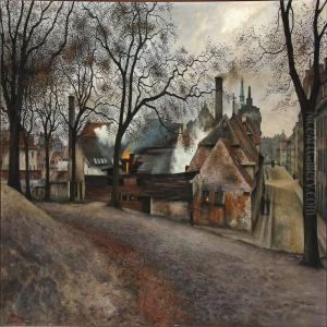 Street Scene From Christianshavn, Copenhagen by Axel Stephansen