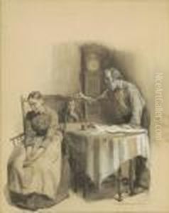 Interior Scene by Alice Barber Stephens