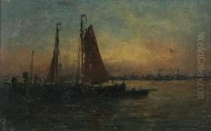 ""bords De L""escaut/(soir D""aout)"" by Romain Steppe