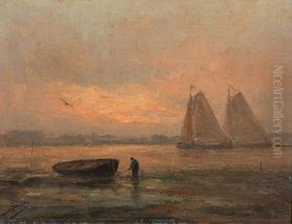 ""crepuscule D""automne/(temps Paisible)/bords De L""escaut"" - view 1