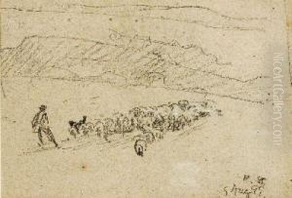 "schafer Mit Herde" - view 1