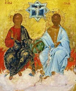 Icon of the Holy Trinity by Anonymous Artist