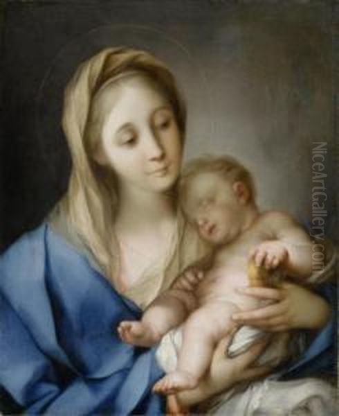 Madonna And Child With An Apple - view 1
