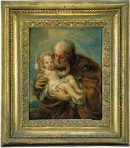 San Giuseppe Ed Il Bambin Gesu by Ludovico Stern